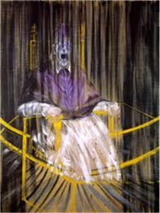 Pape Innocent X, Francis BACON Huile sur toile (1m53 X 1m19), 1953 Des Moines Art center, USA 